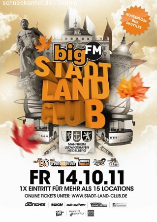 bigFM Stadt, Land, Club 90ER Werbeplakat