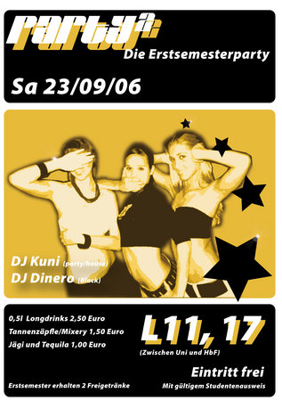 Party²- Die Erstsemesterparty  Werbeplakat