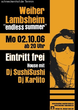 Endless Summer House Party Werbeplakat