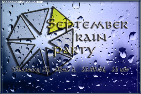 September Rain Fete Werbeplakat