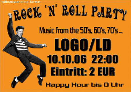 Rock'n Roll Party Werbeplakat