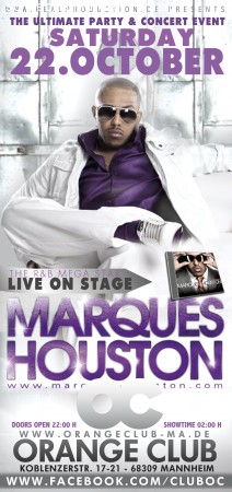 Marques Houston Live On Stage Werbeplakat