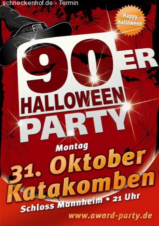 90er Halloween Party Werbeplakat