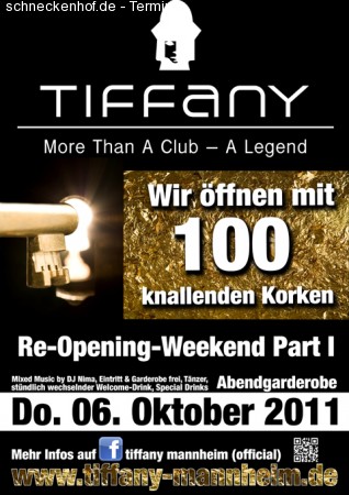 Tiffany - Re-Opening-Weekend Werbeplakat