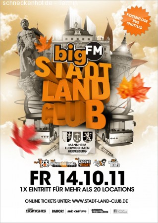 bigFM Stadt, Land, Club Werbeplakat