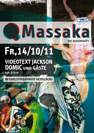 QMassaka Queer Party Werbeplakat