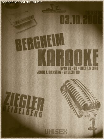 Bergheim Karaoke Werbeplakat