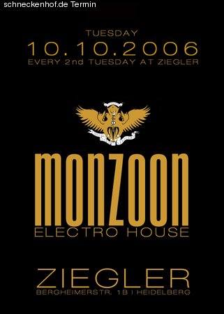 Monzoon - Electro House Werbeplakat