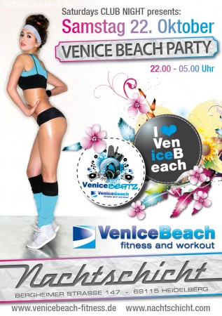 Venice Beach Party Werbeplakat