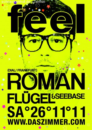 Feel feat. Roman Flügel Werbeplakat