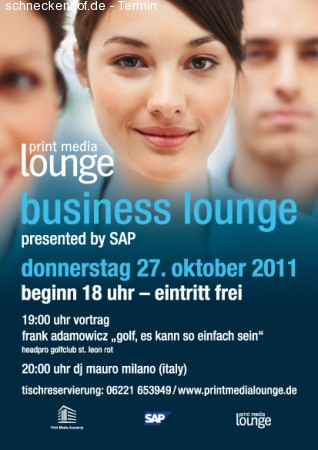 business lounge Werbeplakat