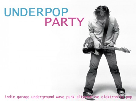 Underpop Indie-Rock-Pop-Party Werbeplakat