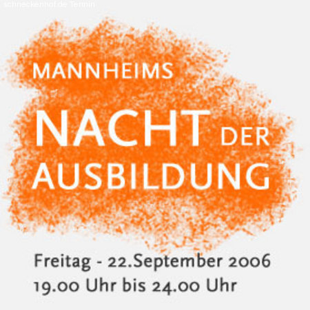 Mannheims Nacht der Ausbildung Werbeplakat