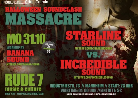 Halloween Soundclash Massacre Werbeplakat