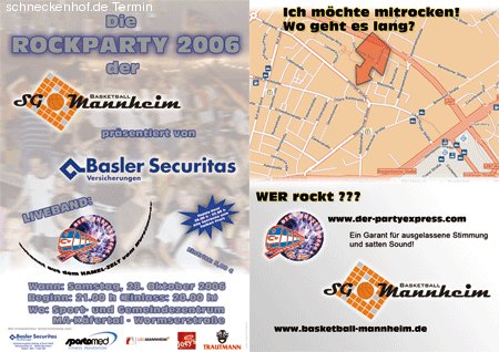 SG Mannheim Rockparty 2006 Werbeplakat