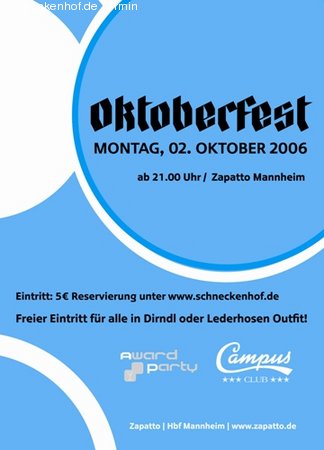 Oktoberfest Werbeplakat