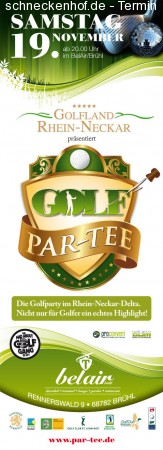 Golf Par-Tee - Season Closing Werbeplakat