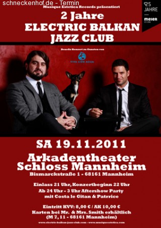 Electric Balkan Jazz Club live Werbeplakat