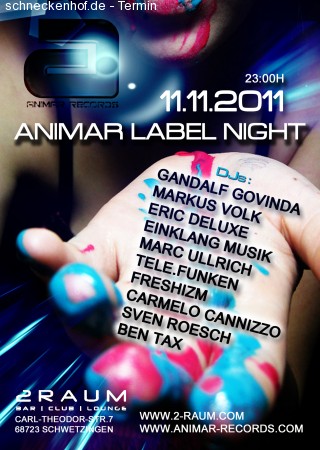 Animar Label Night Werbeplakat