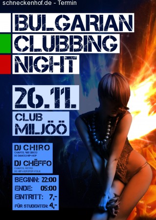Bulgarian Clubbing Night Werbeplakat