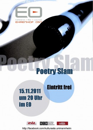 Poetry Slam Werbeplakat