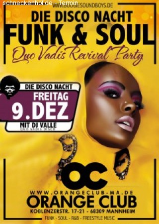 Funk & Soul -Qou Vadis-revival Werbeplakat