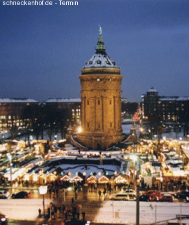 Weihnachtsmarkt Mannheim Werbeplakat