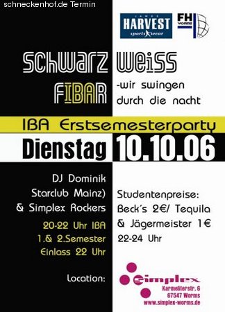 FH IBA ESI-Party Werbeplakat