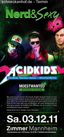 Nerd & Sexy: Acidkids Werbeplakat