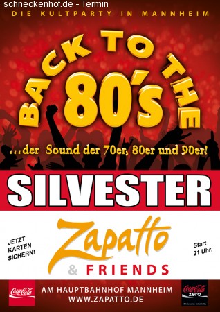 Back To The 80s - Silvester Werbeplakat