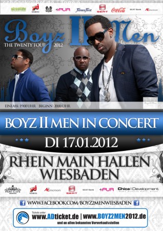Boyz 2 Men in Concert Werbeplakat