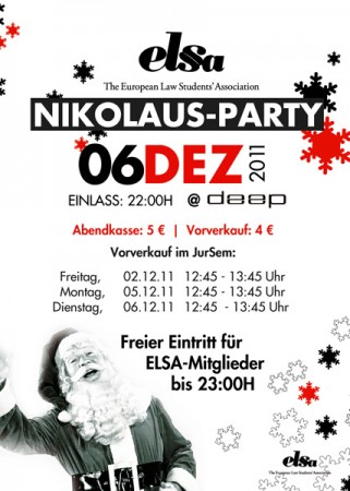 elsa Nikolaus Party Werbeplakat