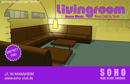 Livingroom @ Soho-Club Werbeplakat