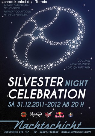 Silvester night Celebration Werbeplakat