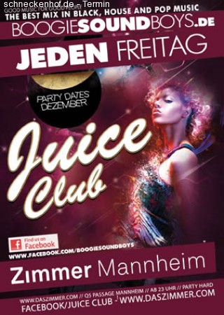 Juice Club - Campus Night Werbeplakat