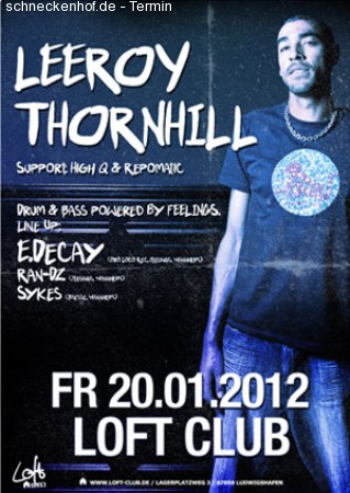 Leeroy Thornhill @ Loft Club Werbeplakat