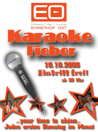 KARAOKE - Fieber Werbeplakat