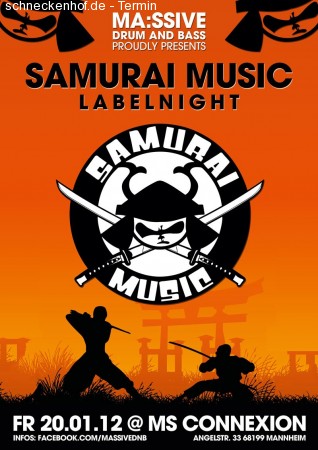 Ma:ssive Samurai Label Night Werbeplakat