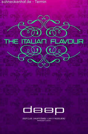 Italien Flavor Werbeplakat