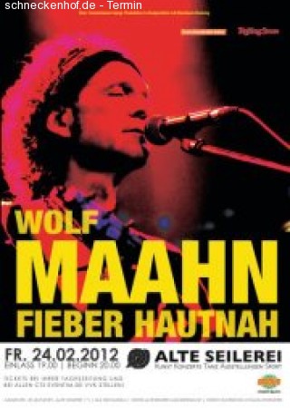 Wolf Maahn - Solotour Werbeplakat