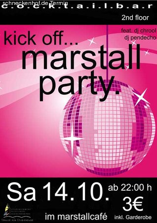 Marstall Party Kick Off Werbeplakat