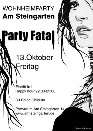 Party Fatal Werbeplakat