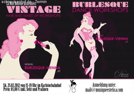 Make up & Burlesque Workshop Werbeplakat
