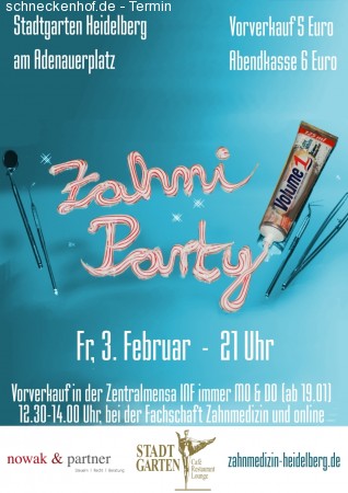 Zahni Party Vol.1 Werbeplakat