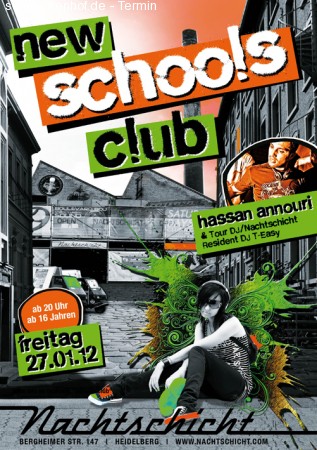 New School´s Club H. Annouri Werbeplakat