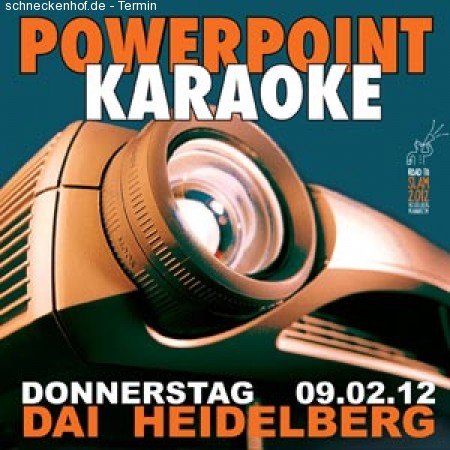 Powerpoint Karaoke Werbeplakat