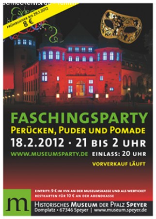 Faschingsparty 2012 Werbeplakat