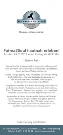 Fatma2Soul hautnah Werbeplakat