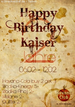 Happy Birthday Kaiser Werbeplakat