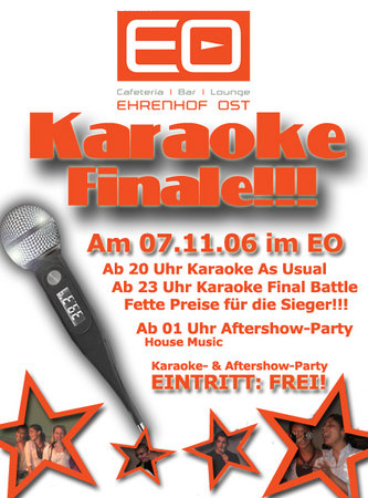 Das Karaoke-Fieber-Finale !!! Werbeplakat